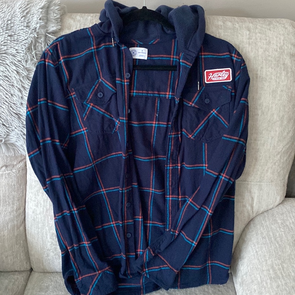Hurley size s shirt with hoodie